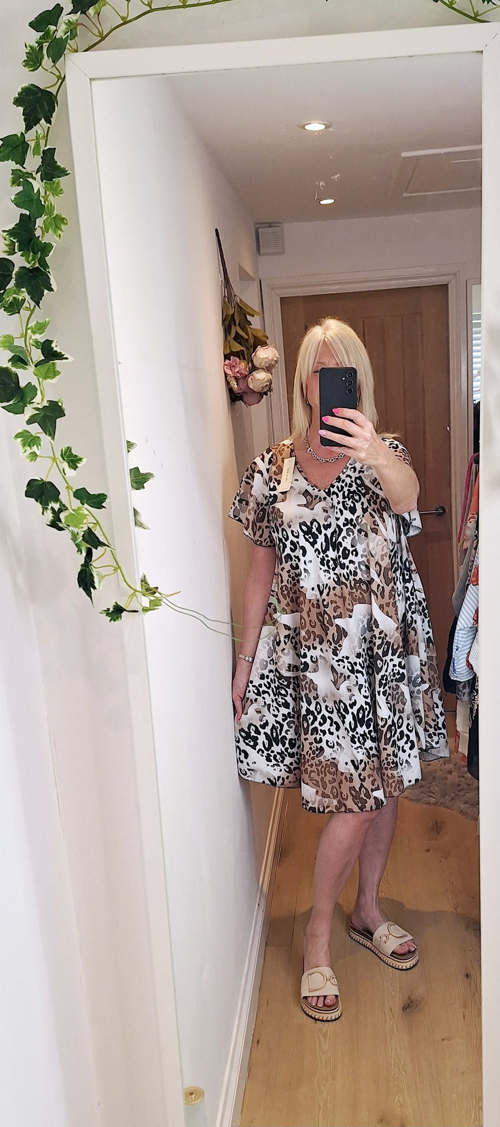 New Leopard Swirl Dress