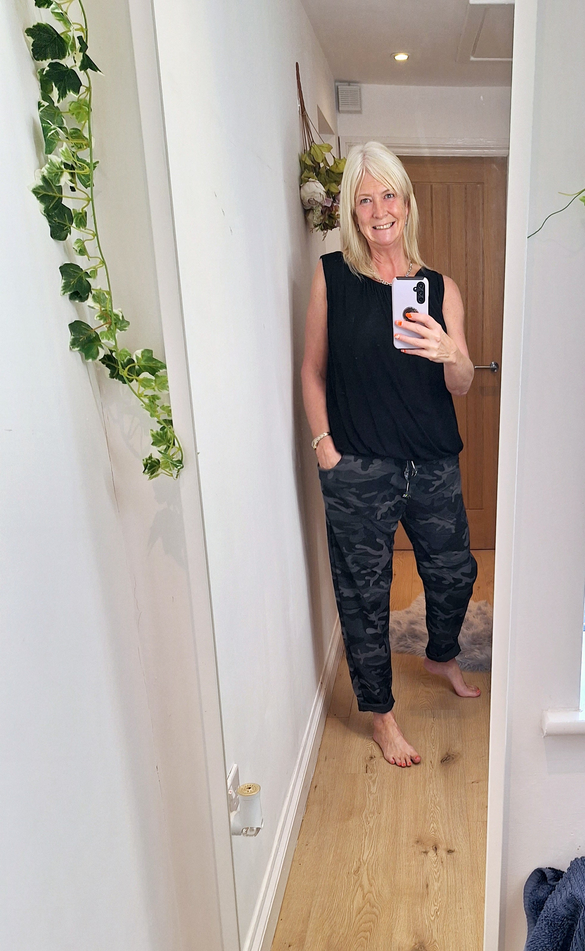 New Camouflage Magics Large and Ruffle Top