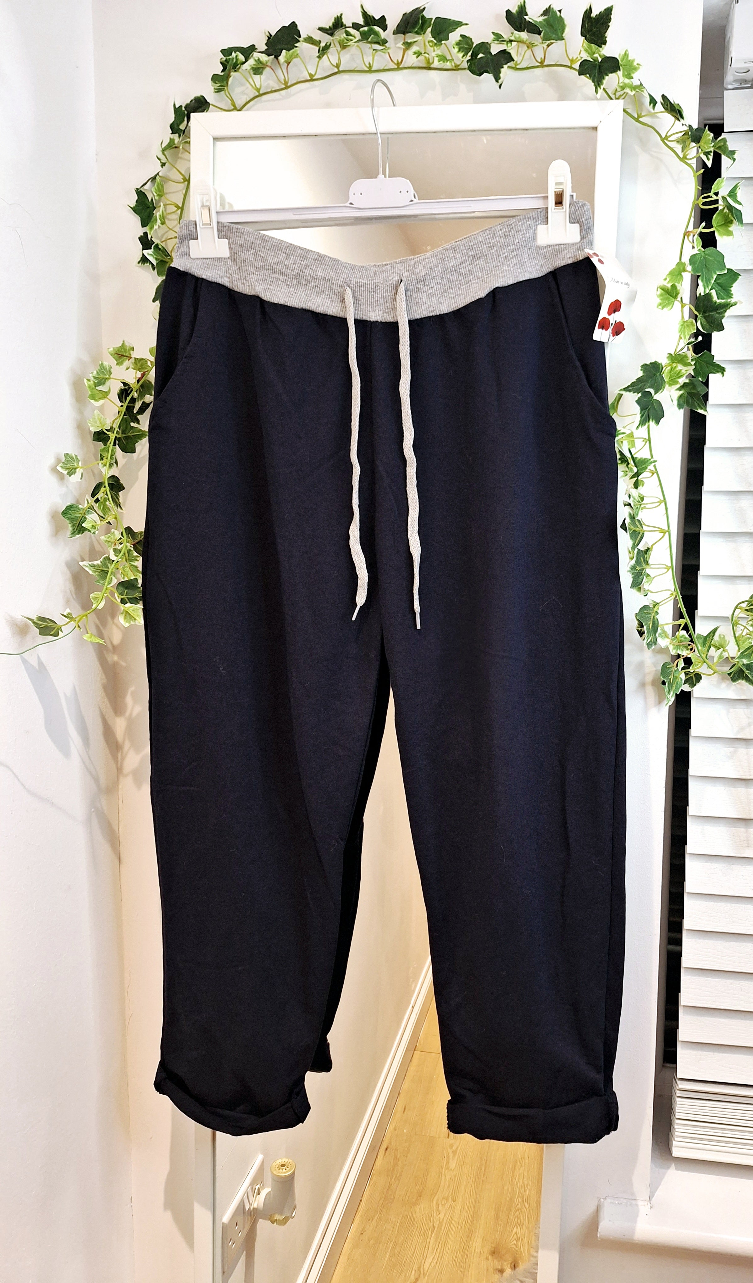 Navy larger joggers