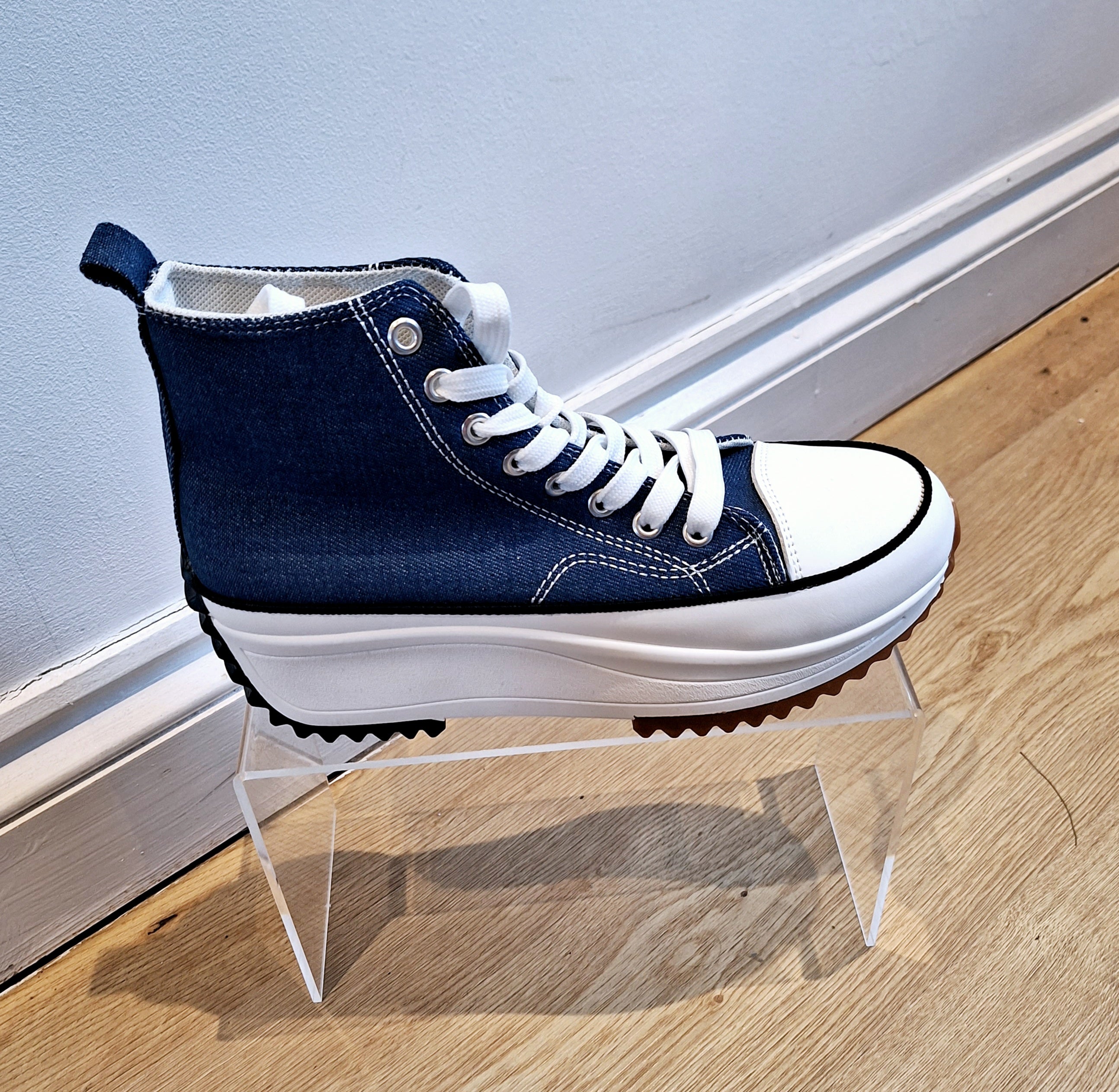 New Denim Blue Sneakers Free Delivery