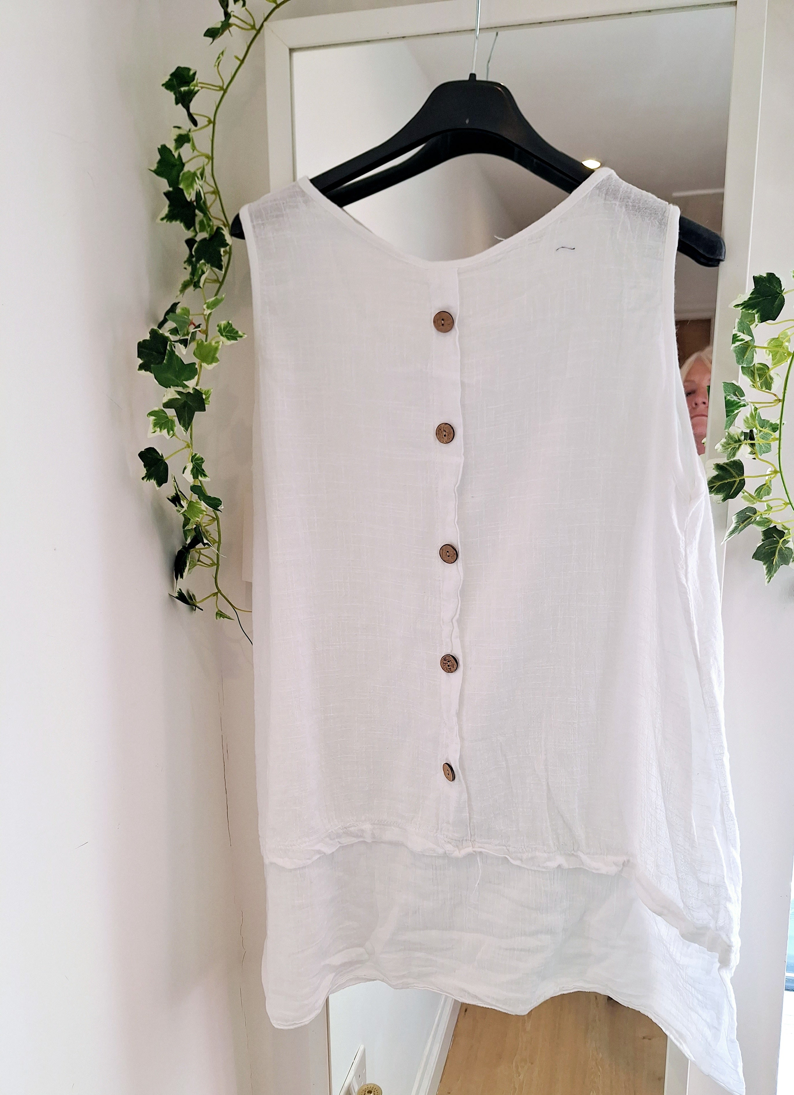 New Button Back Blouse