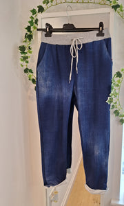 Darker Blue Regular Joggers