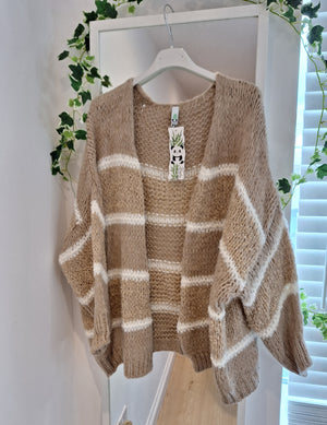 New Fluffity Stripe Cardigan