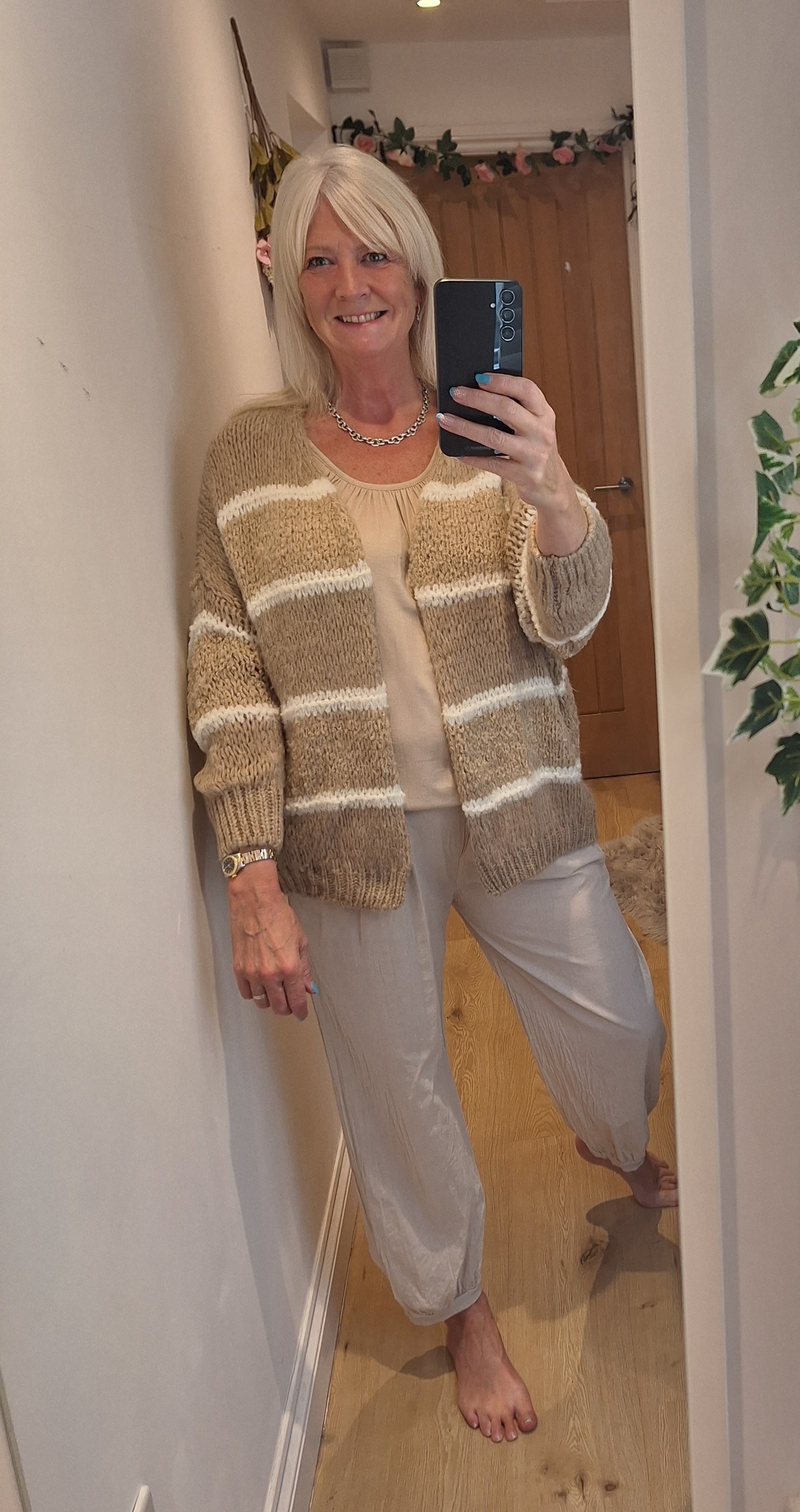 New Fluffity Stripe Cardigan