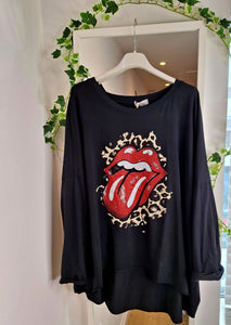 New Vintage Lips Brushed Cotton Sweatshirt intro price