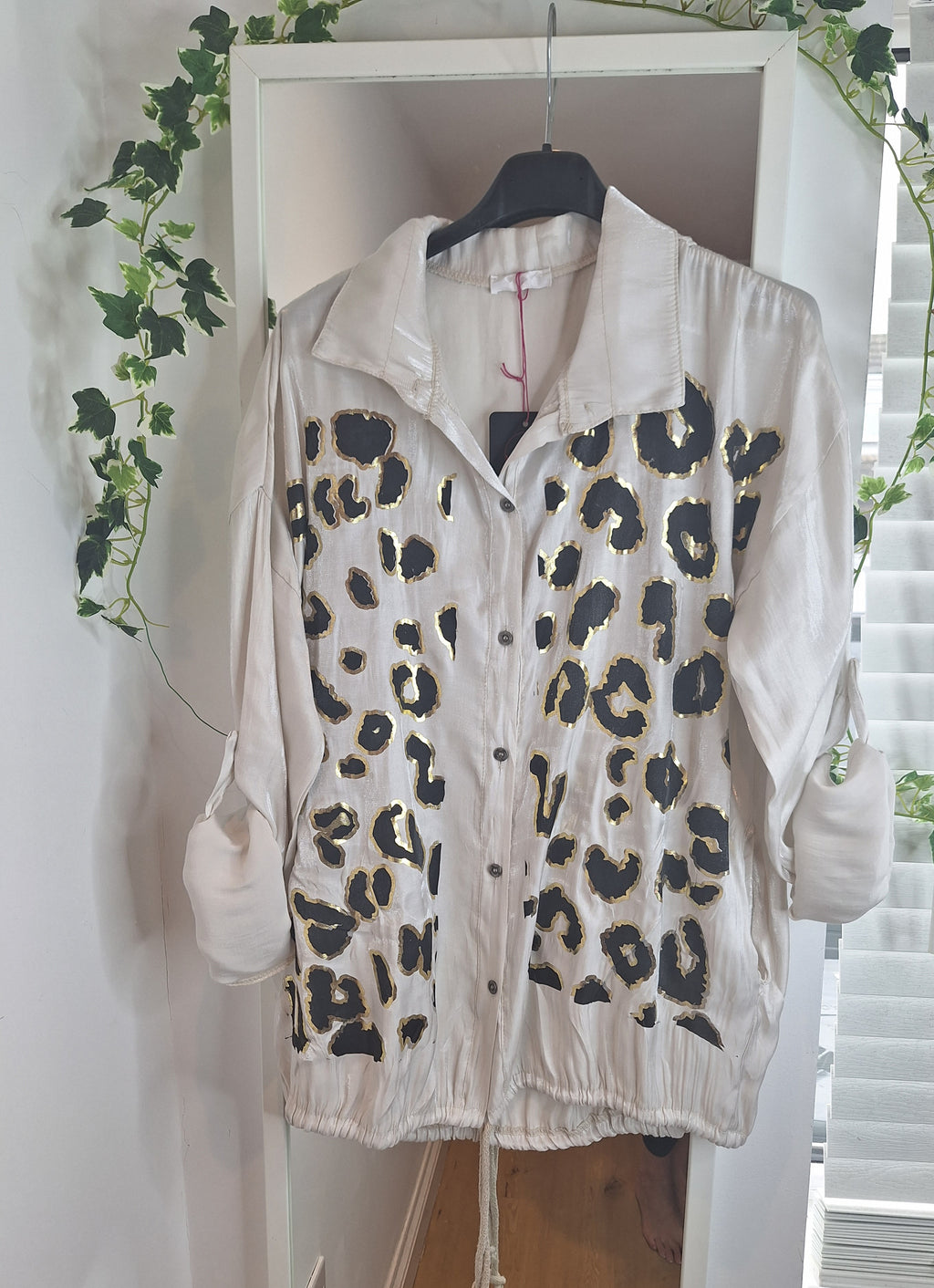 New Leopard Sheen Blouse