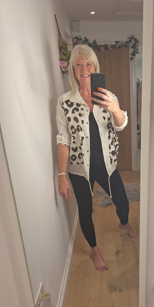 New Leopard Sheen Blouse