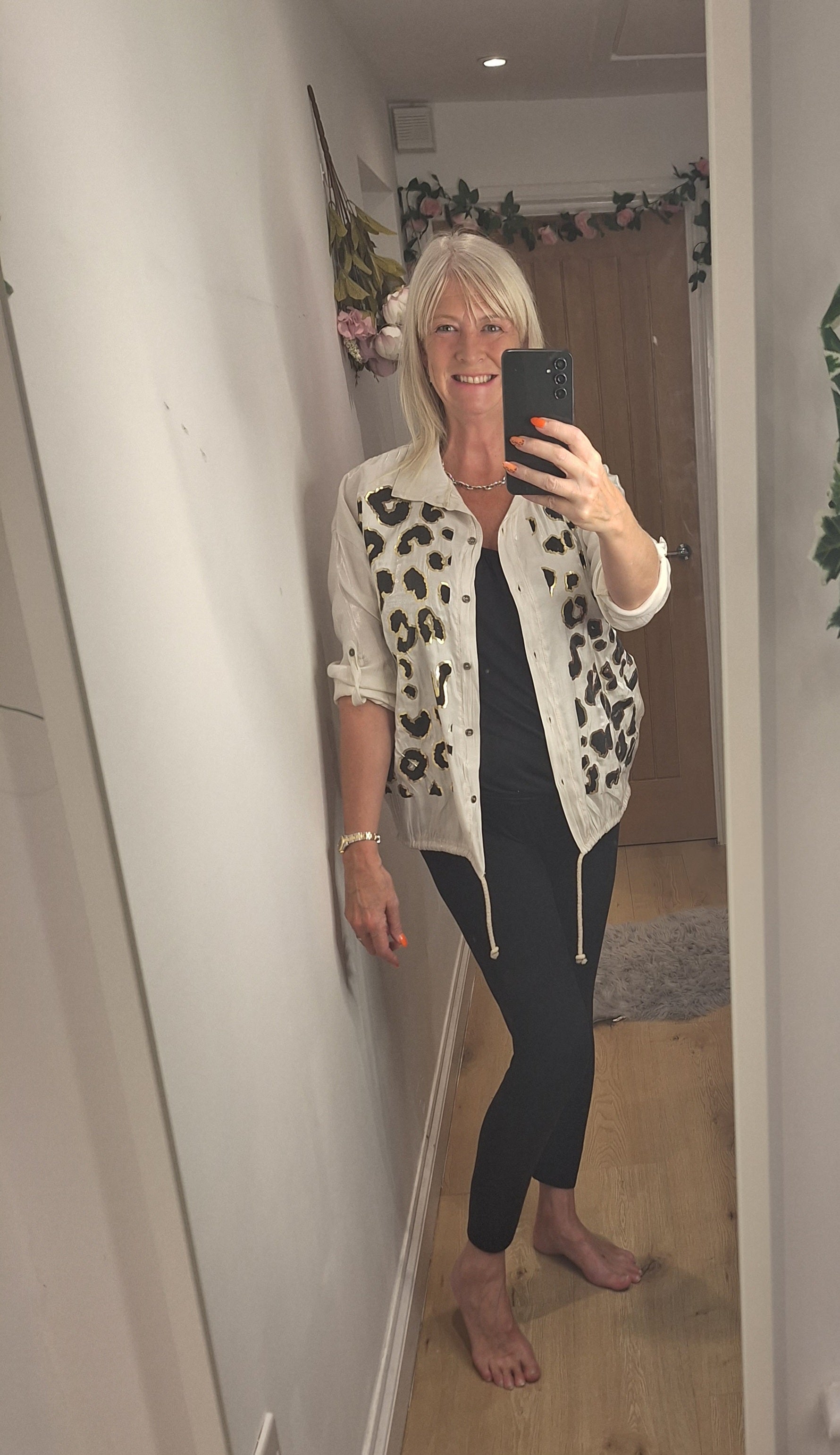 New Leopard Sheen Blouse