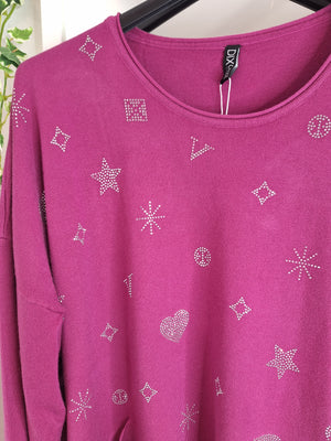 New Hearts and Stars Luxury Soft Knit Intro price