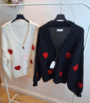 New Heart Chunky Knit Cardigan