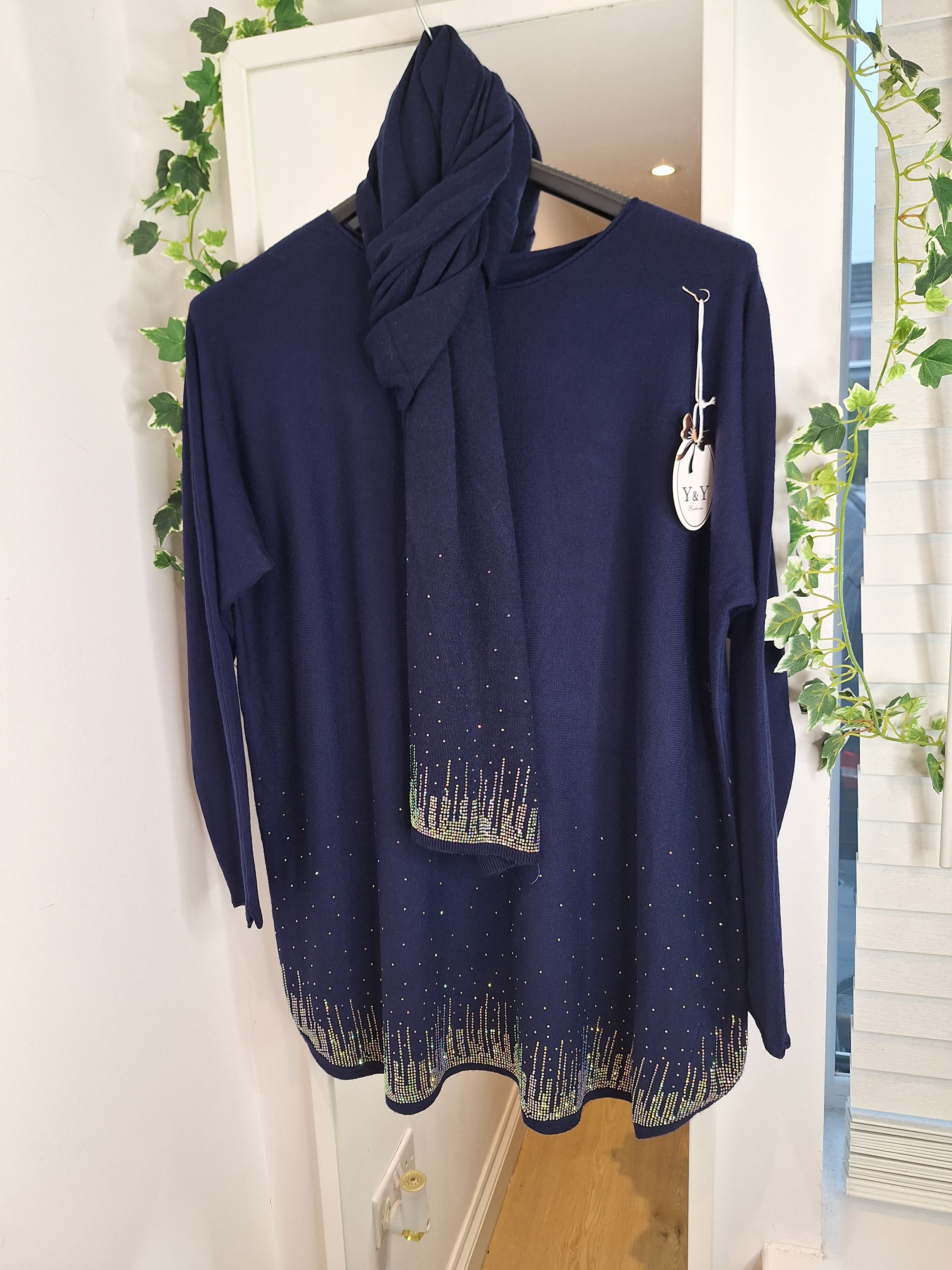 New Sparkle Soft Knit and Scarf Set