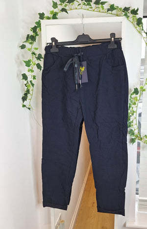 Regular Magic Stretch Trousers Black or Navy