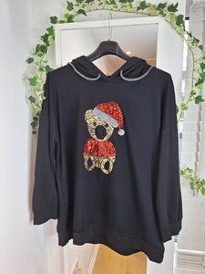 New Sequin Teddy Hoodie