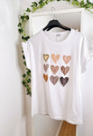 Hearts and Pearl Lux T Shirt