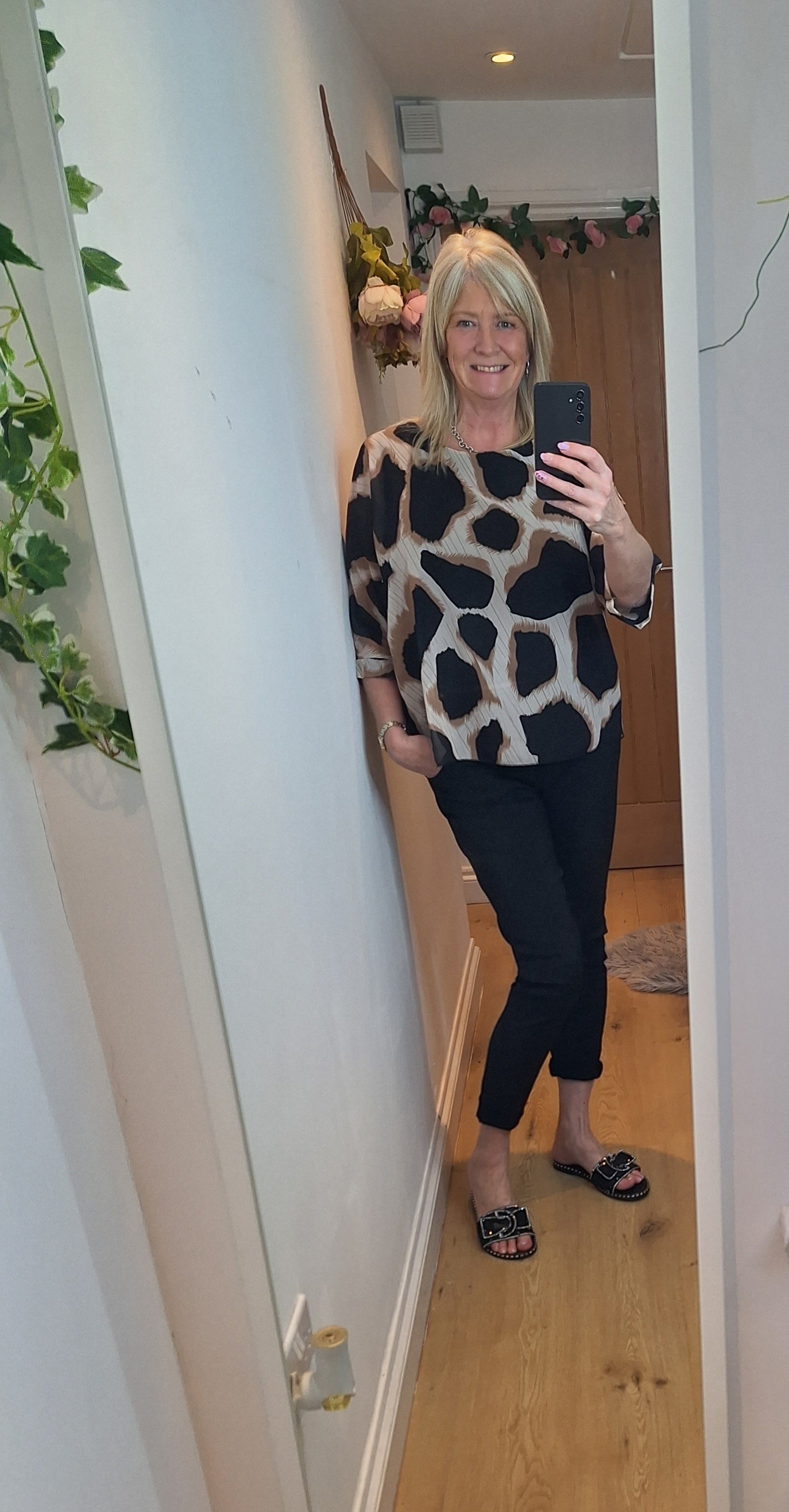 New Giraffe Lined Blouse