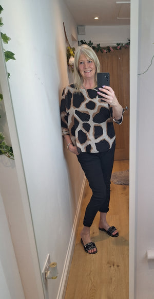 New Giraffe Lined Blouse