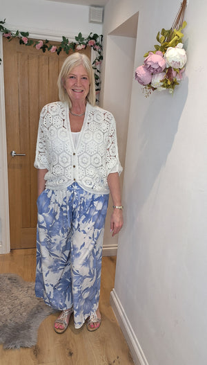 New Crochet Cardigan White