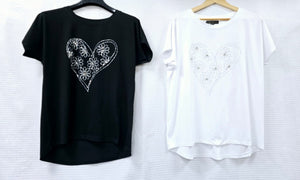 New Crystal Hearts Lux T Shirt