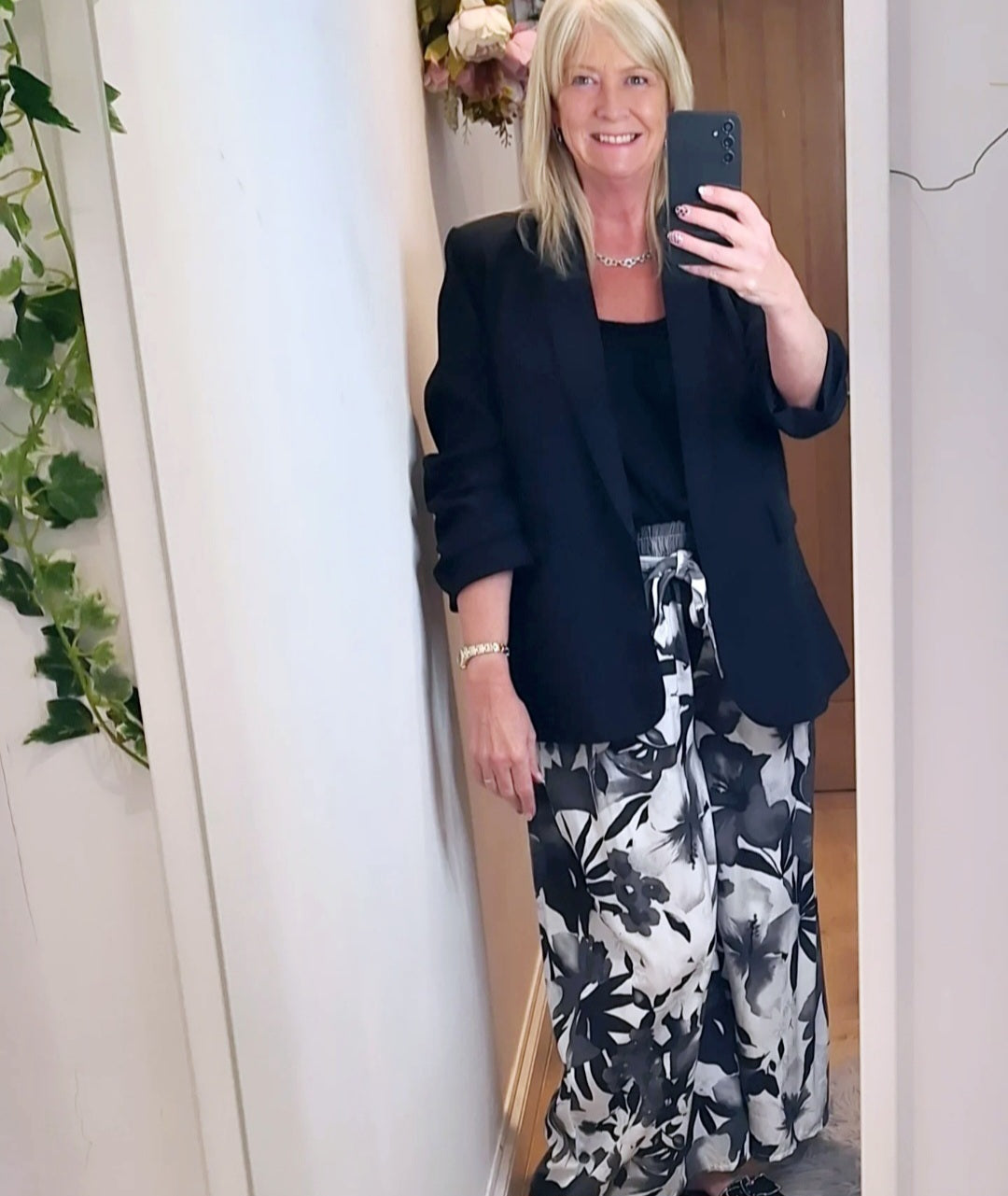 Lined Black Blazer Size 18