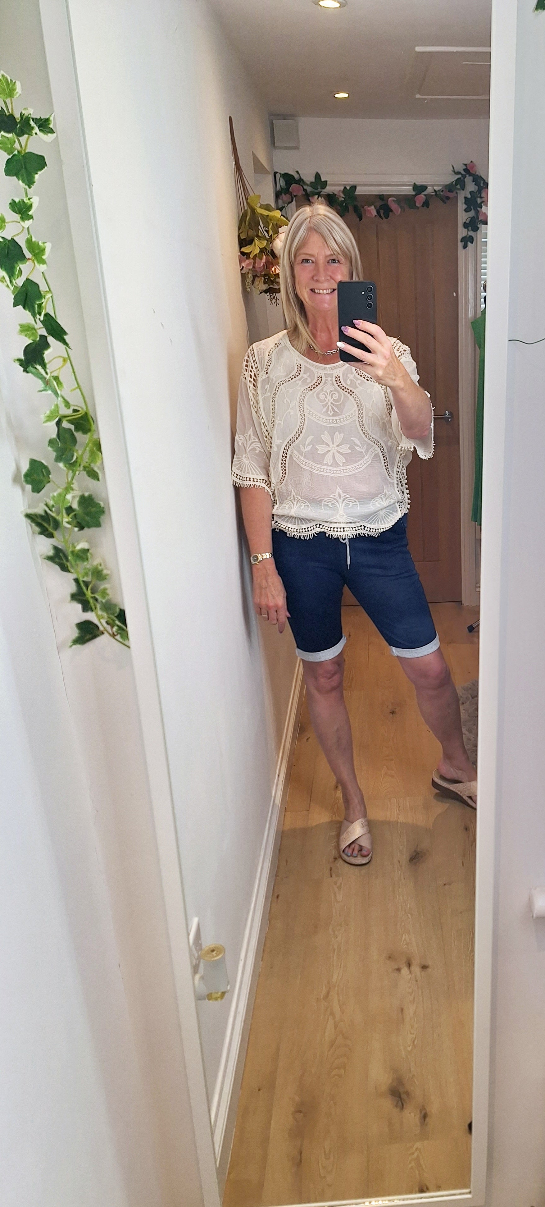 Regular Light or Dark Denim Shorts