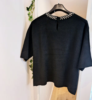New Black or Cream Diamanté Lux soft Knit Suits up to Size 14