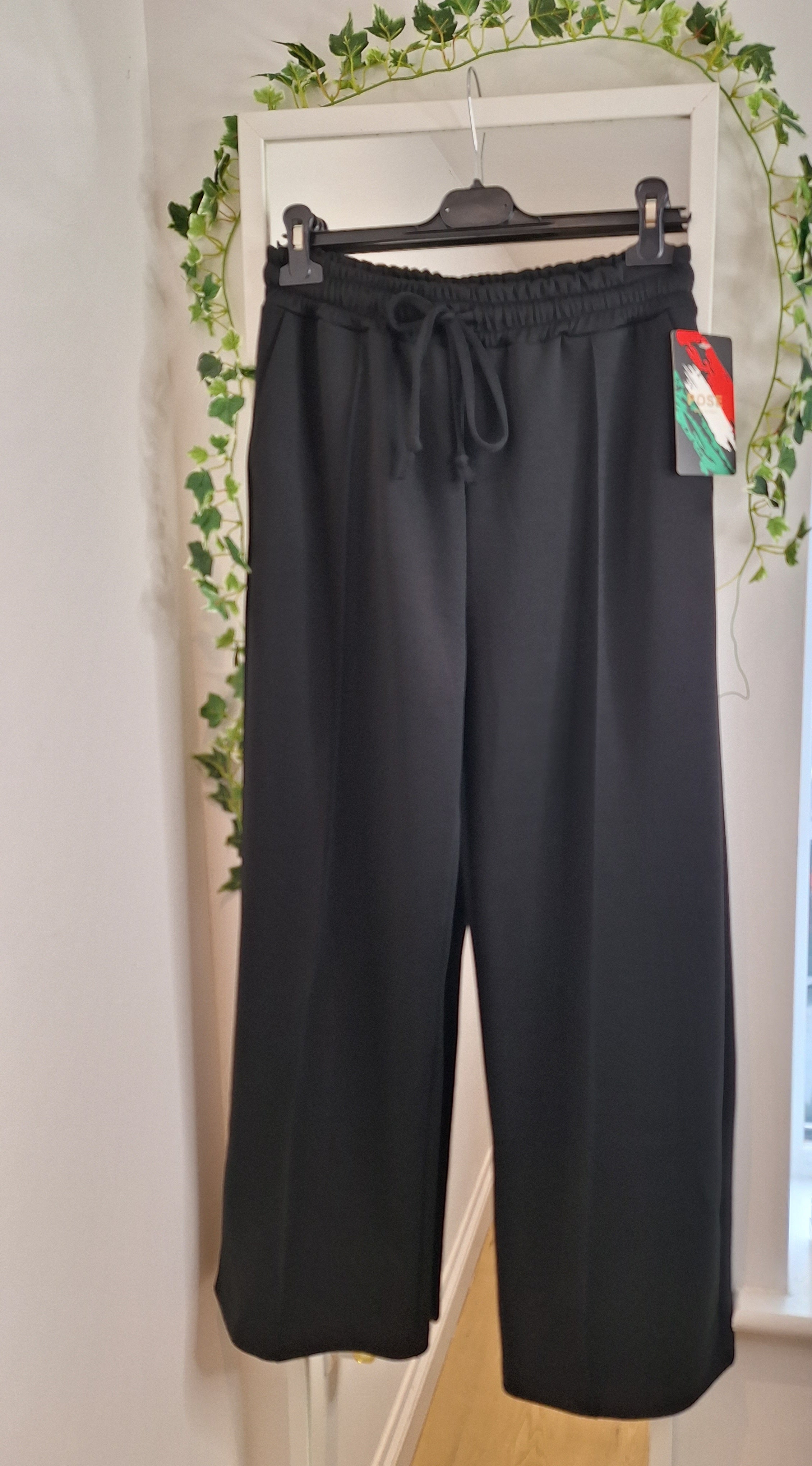 New Pocket Pleat Drawstring Trousers Chocolate, Black, Beige, Burgundy,  Navy