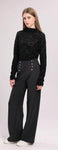 New Silver Button Boot cut Pocket Trousers 4 sizes
