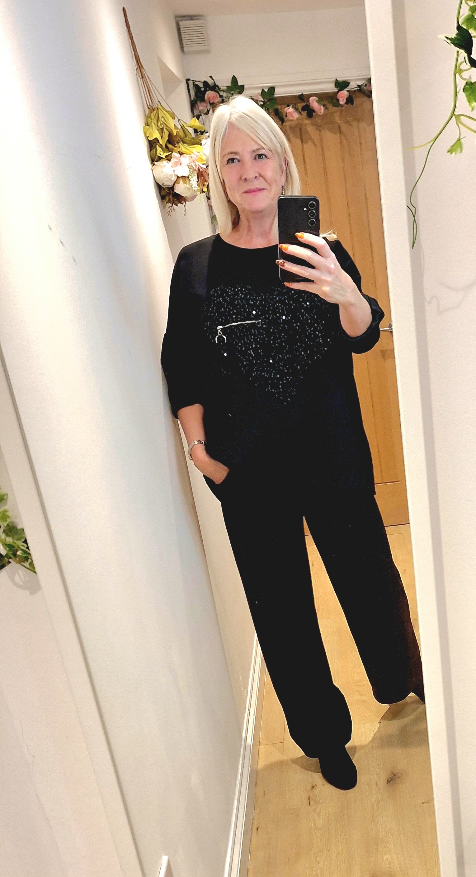 New Sequin Heart Sweatshirt