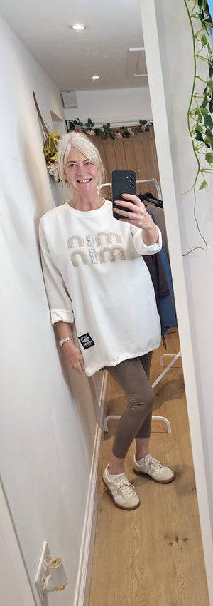 New M Autumn Multiway Sweatshirt  White or Navy intro price