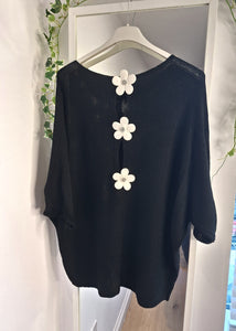 New Daisy Back Fine Knit Copper Gold or Black