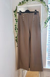 Silver Button stretch Flares Size 8-10 only