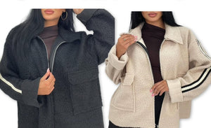 New Oversize Boucle Teddy Jacket intro price