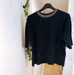 New Black or Cream Diamanté Lux soft Knit Suits up to Size 14