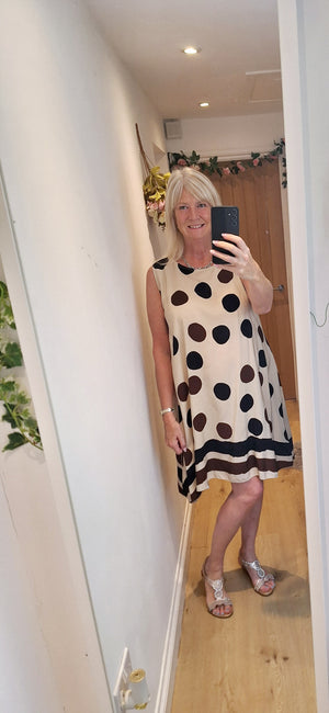 New Polka Dot Swing Dress 2 Colours intro price