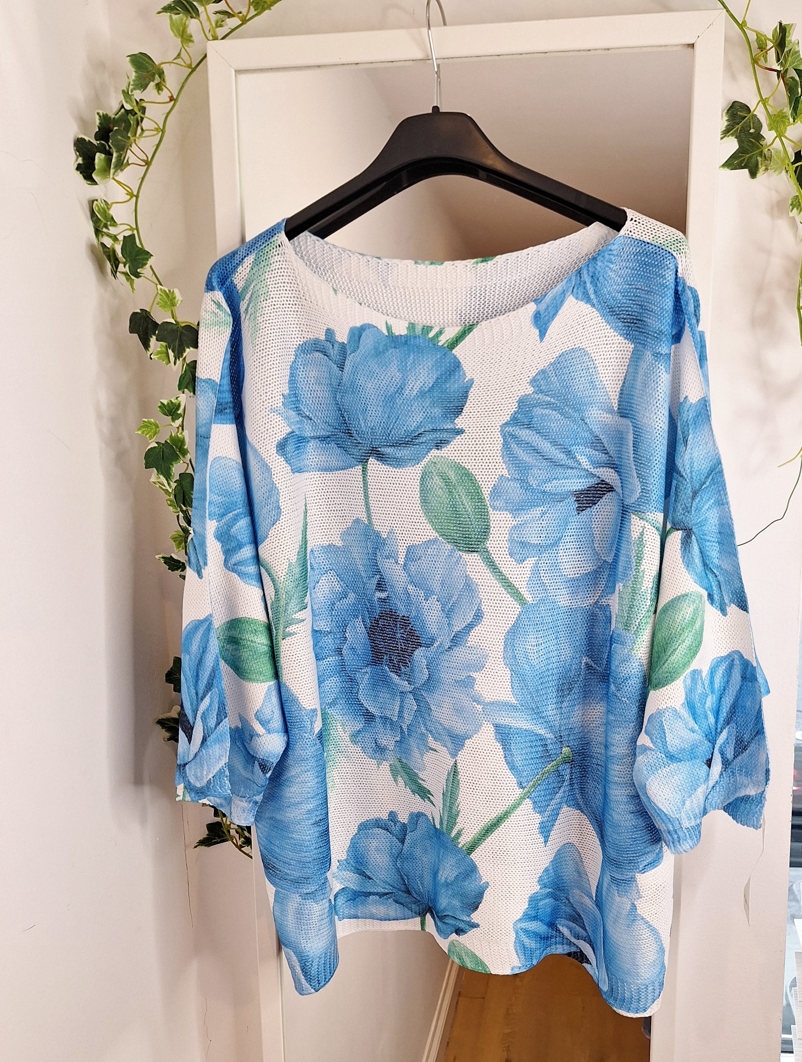 New Pansy Fine Knit Blue or Lemon