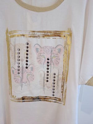New Pink Leopard Top
