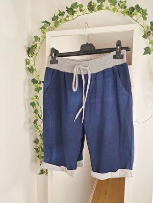 Regular Light or Dark Denim Shorts