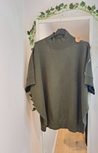 New Luxor Gold detail Soft Knit khaki green intro price Katie