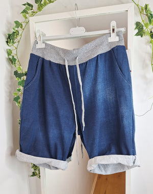 Larger Denim Shorts Dark or Light Denim