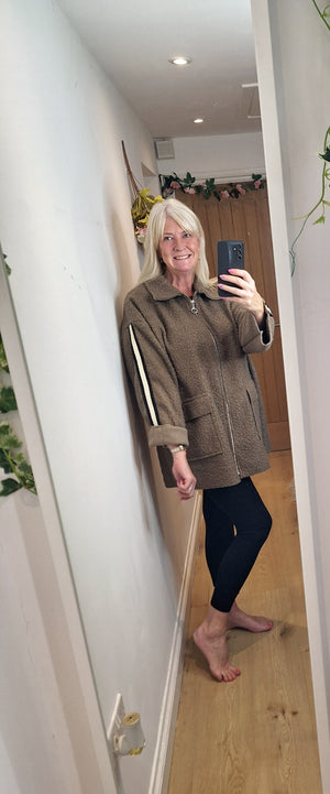 New Oversize Boucle Teddy Jacket intro price