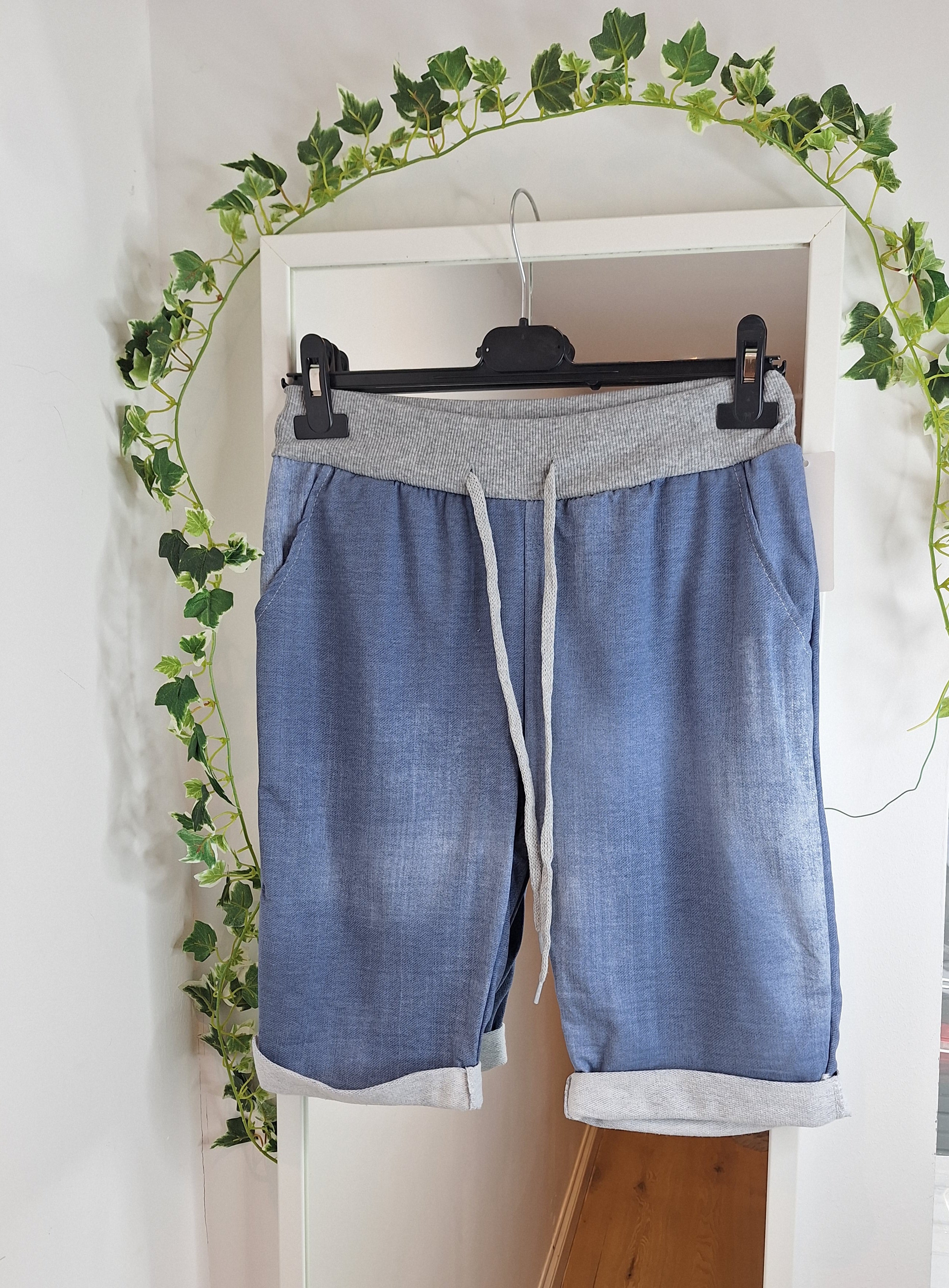 Regular Light or Dark Denim Shorts