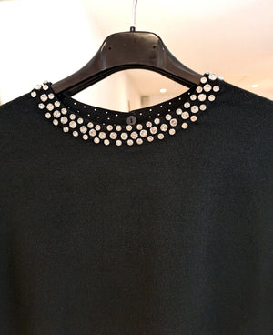 New Black or Cream Diamanté Lux soft Knit Suits up to Size 14
