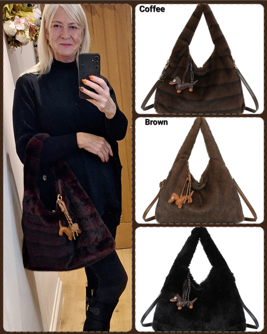 New Furry Lux Bags 4 Colours intro price