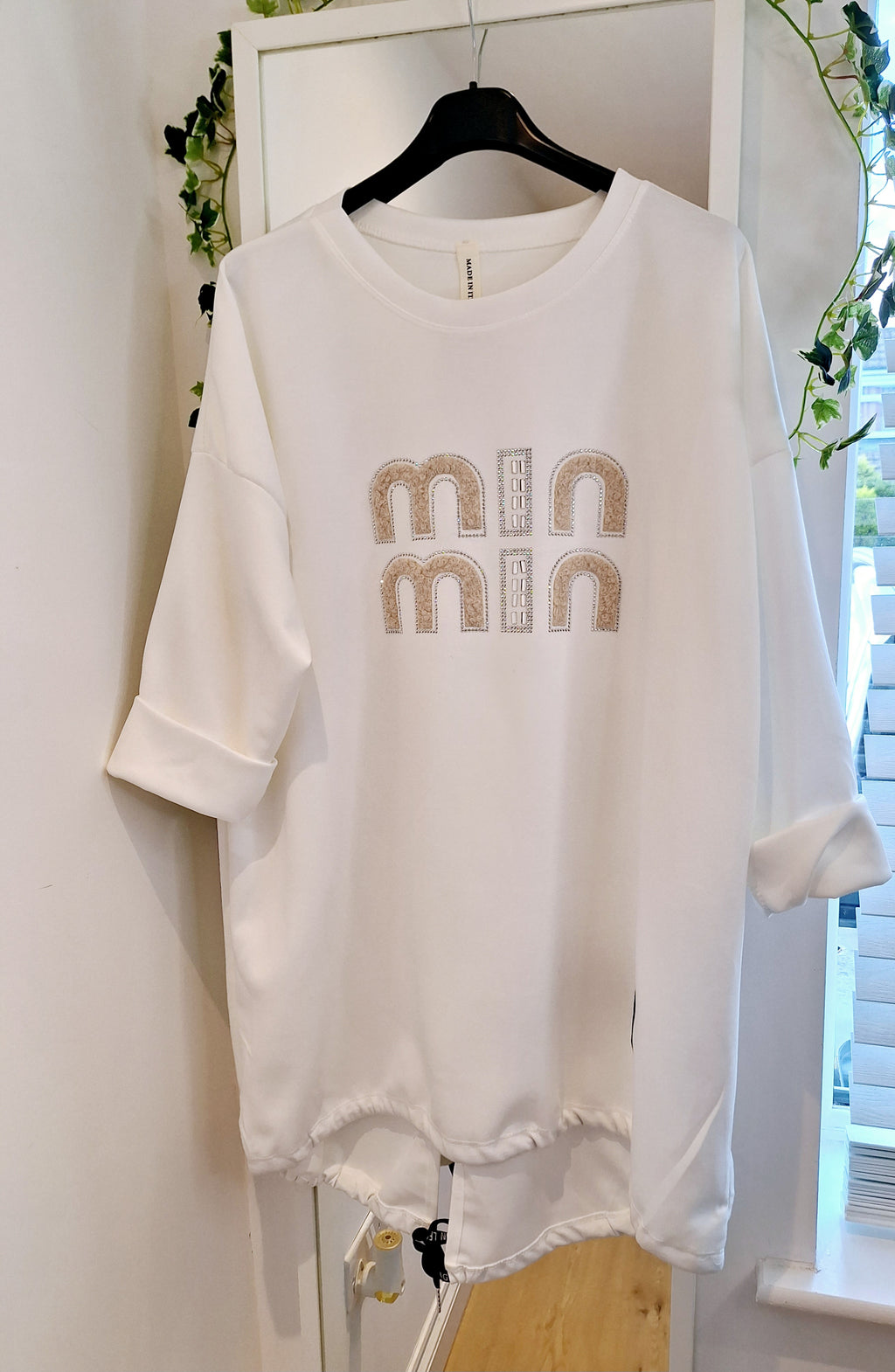 New M Autumn Multiway Sweatshirt  White or Navy intro price
