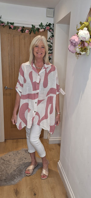 Plus Size Cotton Shirt Dress