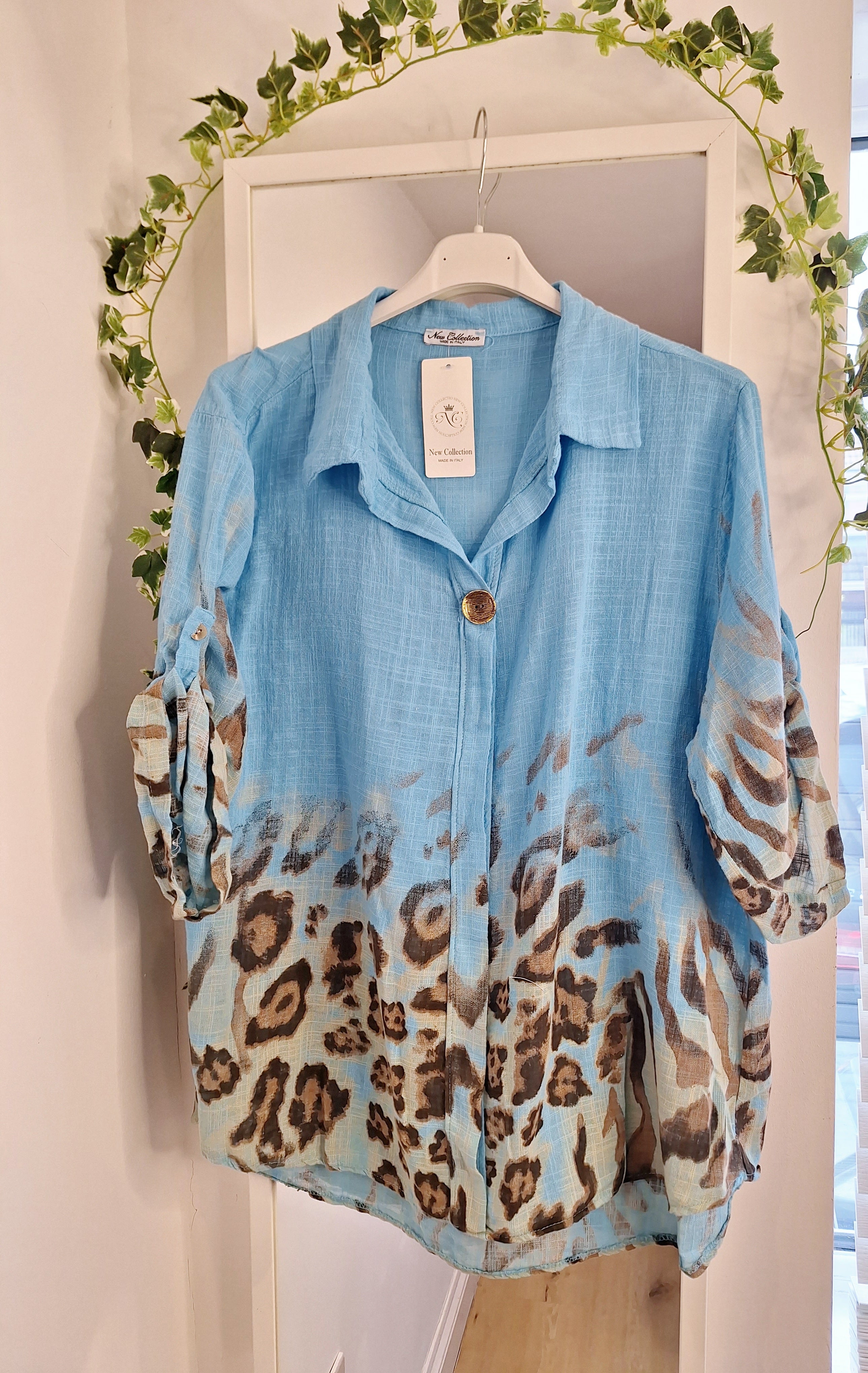 Leopard Cotton Shirt 2 colours