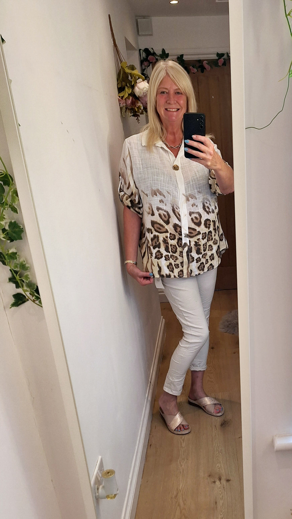 Leopard Cotton Shirt 2 colours