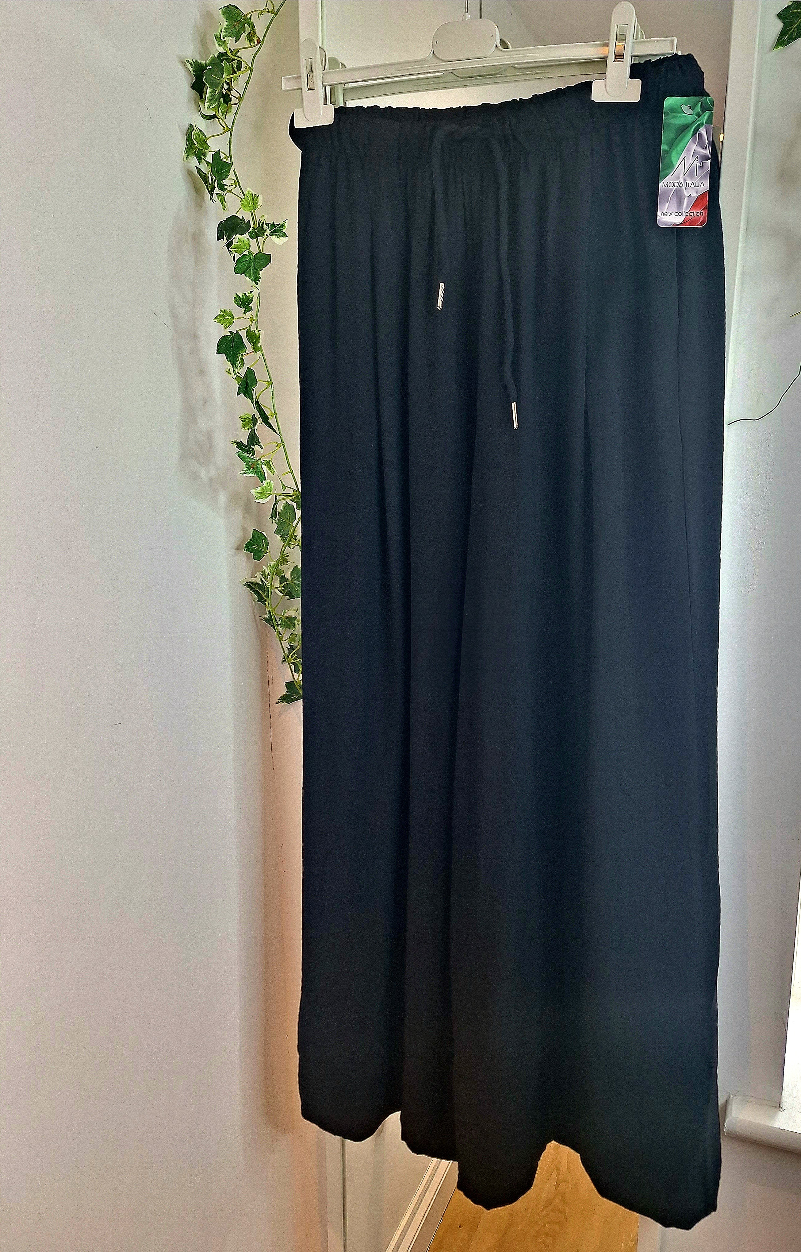 New Black Palazzo Trousers