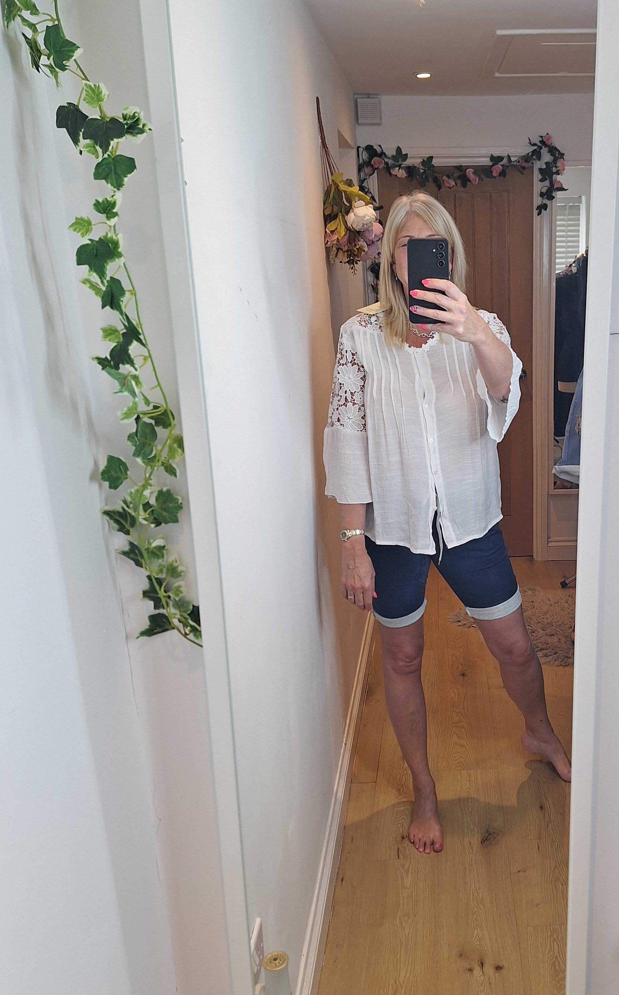 Regular Light or Dark Denim Shorts