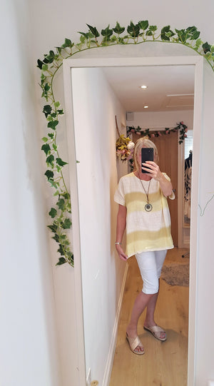 New Ombre Cotton Top and Necklace 3 new colours intro price